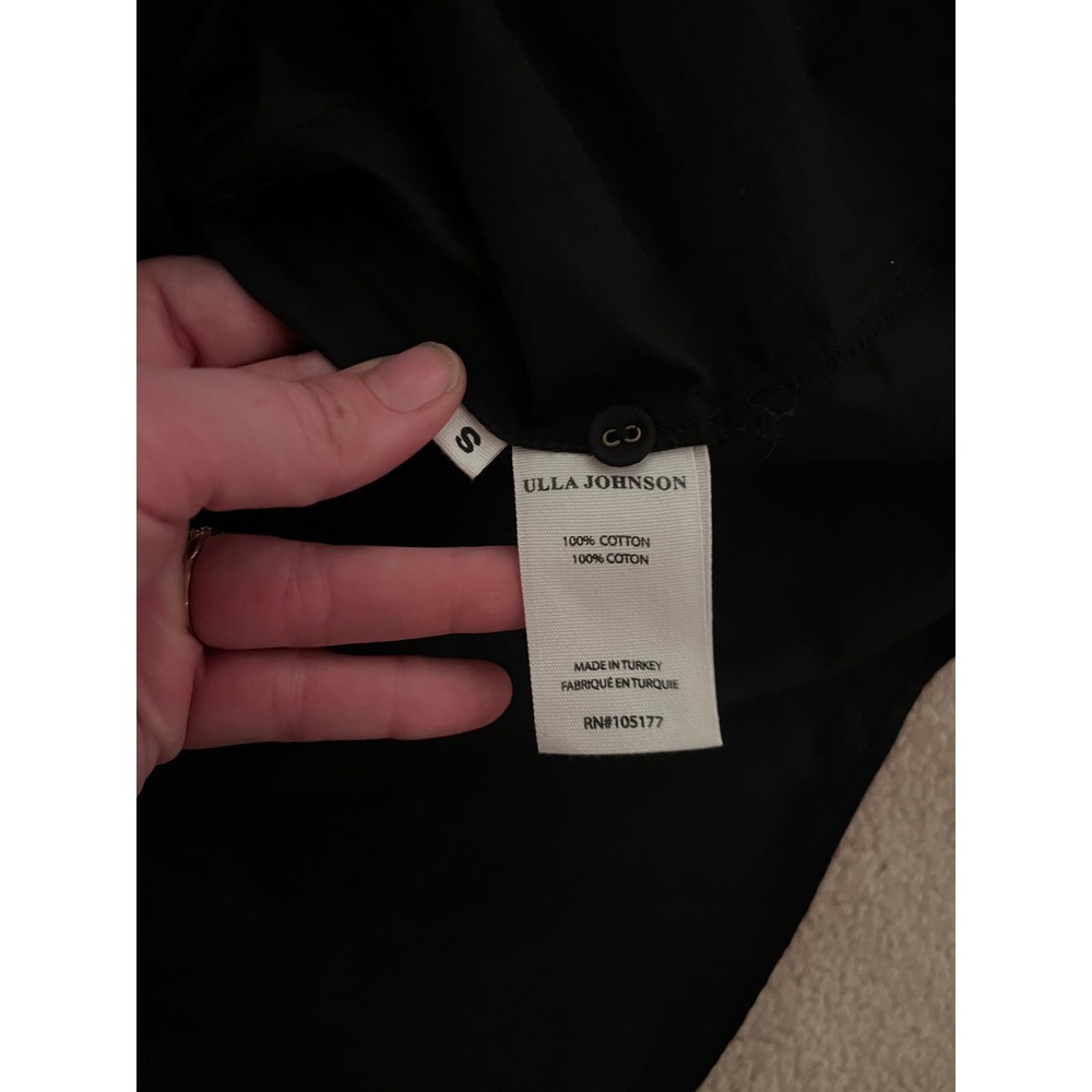 Ulla Johnson Women's‎ Amiri Black Puff Sleeve Tiered Ruffle Mini Dress- Size S - Picture 11 of 12